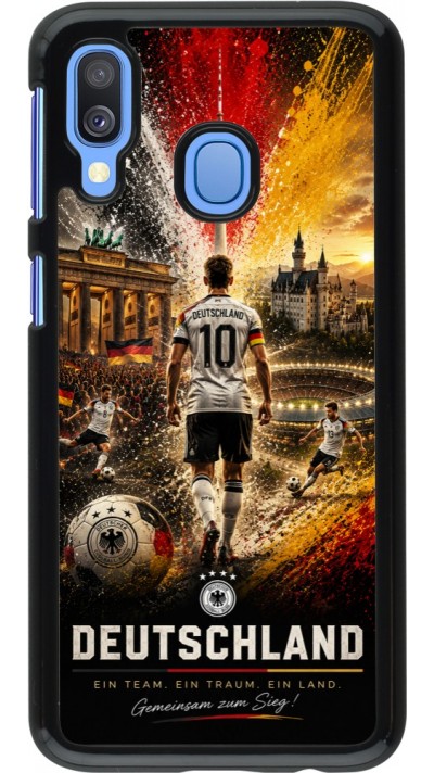 Samsung Galaxy A40 Case Hülle - Fussball Deutschland splash 2026