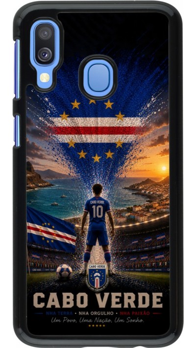 Samsung Galaxy A40 Case Hülle - Fussball Kap Verde splash 2026