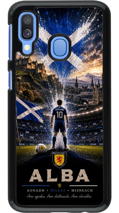 Samsung Galaxy A40 Case Hülle - Fussball Schottland splash 2026