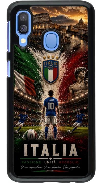 Samsung Galaxy A40 Case Hülle - Fussball Italien splash 2026
