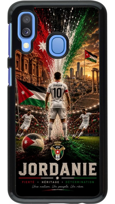 Samsung Galaxy A40 Case Hülle - Fussball Jordanien splash 2026
