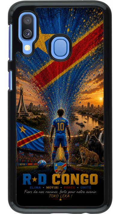 Samsung Galaxy A40 Case Hülle - Fussball Demokratische Republik Kongo splash 2026