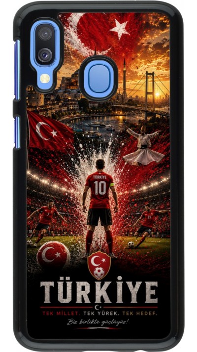 Samsung Galaxy A40 Case Hülle - Fussball Türkei splash 2026