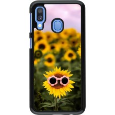 Samsung Galaxy A40 Case Hülle - Sunflower with glasses 2026