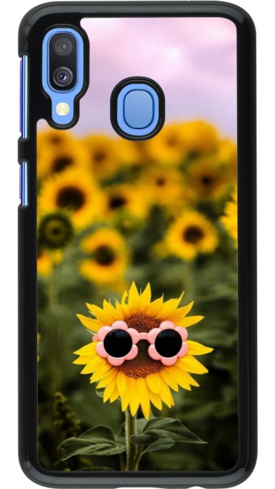 Samsung Galaxy A40 Case Hülle - Sunflower with glasses 2026