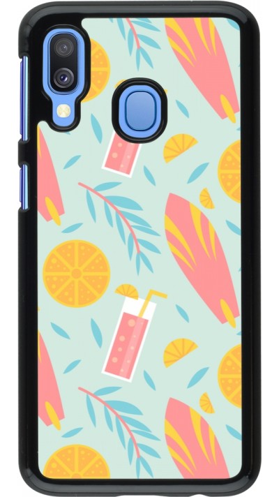 Samsung Galaxy A40 Case Hülle - Summer 2025 Pattern citron