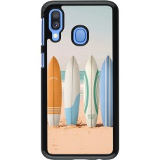 Samsung Galaxy A40 Case Hülle - Summer surfboard 2025