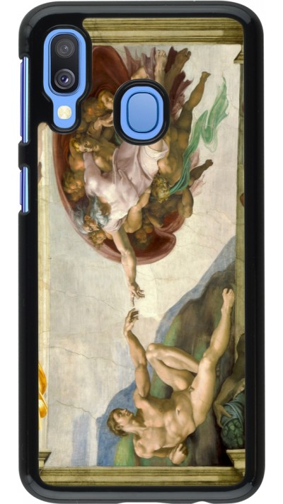 Samsung Galaxy A40 Case Hülle - Kunstbild - Die Erschaffung Adams - Michelangelo