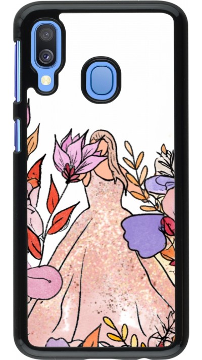Samsung Galaxy A40 Case Hülle - Taylor Swift Sketch - White
