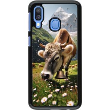 Samsung Galaxy A40 Case Hülle - Kuh Berg Wallis