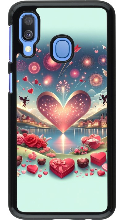 Samsung Galaxy A40 Case Hülle - Valentin 2025 Schick
