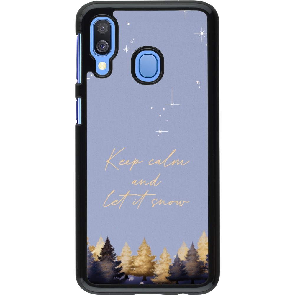Samsung Galaxy A40 Case Hülle - Winter 25 Winter illustration of trees