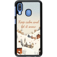 Samsung Galaxy A40 Case Hülle - Winter 25 Winter Keep calm and let it snow