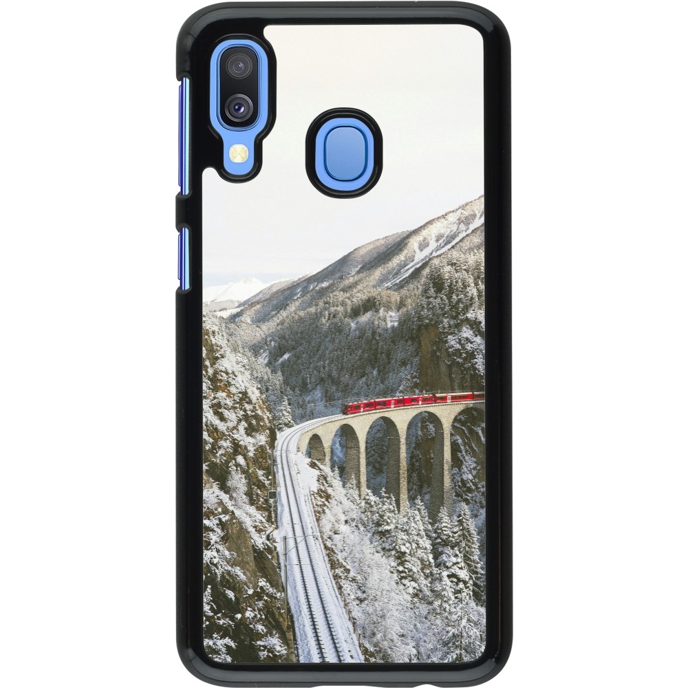 Samsung Galaxy A40 Case Hülle - Winter 25 Winter polar express