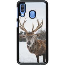 Samsung Galaxy A40 Case Hülle - Winter 25 Winter reindeer