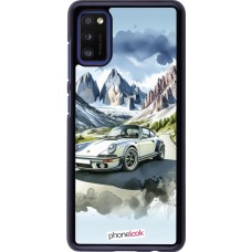 Samsung Galaxy A41 Case Hülle - Porsche 911 Berg Aquarell