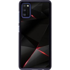 Hülle Samsung Galaxy A41 - Black Red Lines