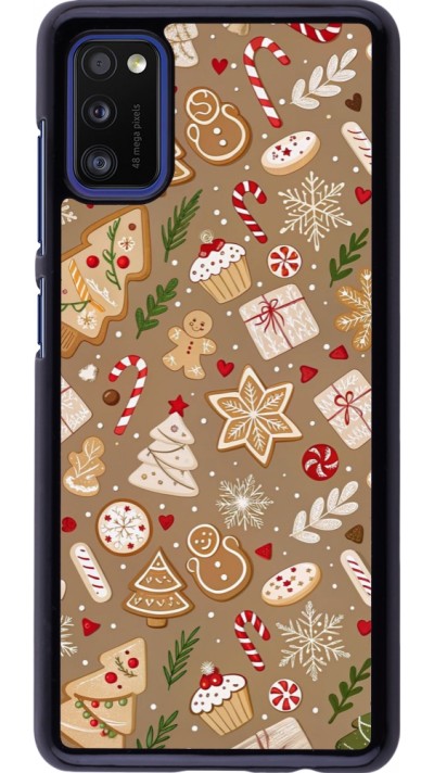Samsung Galaxy A41 Case Hülle - Christmas 25 Pattern Ginger Cookie