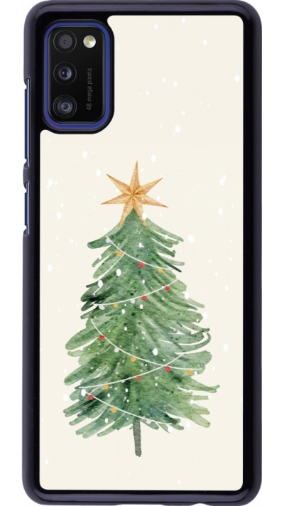 Samsung Galaxy A41 Case Hülle - Christmas 25 Sketch Tree