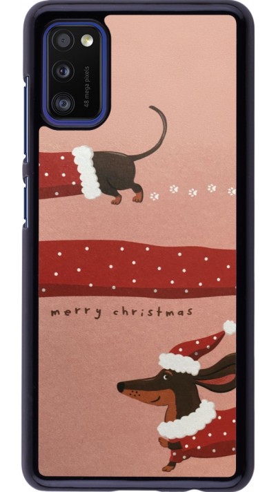 Samsung Galaxy A41 Case Hülle - Christmas 25 Teckel Merry Xmas