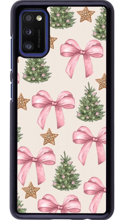 Samsung Galaxy A41 Case Hülle - Christmas 25 Vintage Ribbons