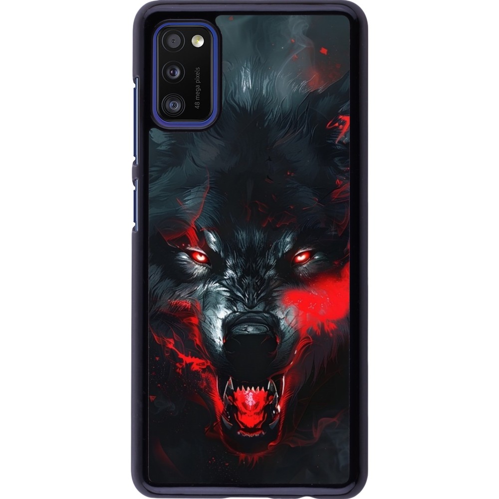 Samsung Galaxy A41 Case Hülle - Halloween 2024 mad werewolf