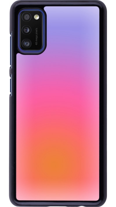 Coque Samsung Galaxy A41 - Orange Pink Blue Gradient