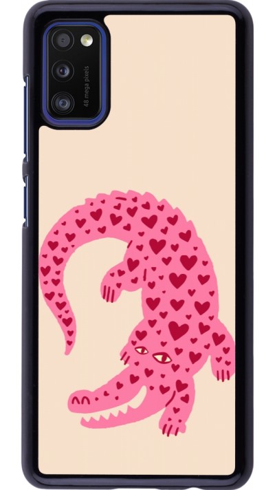 Samsung Galaxy A41 Case Hülle - Pink crocodile 2026