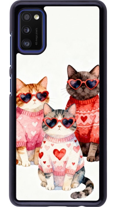Samsung Galaxy A41 Case Hülle - Saint Valentines Day 26 Cat Love