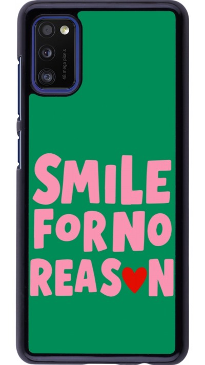 Samsung Galaxy A41 Case Hülle - Smile for no reason 2026