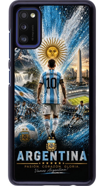 Samsung Galaxy A41 Case Hülle - Fussball Argentinien splash 2026