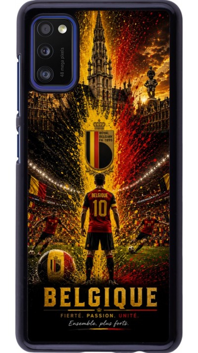 Samsung Galaxy A41 Case Hülle - Fussball Belgien splash 2026