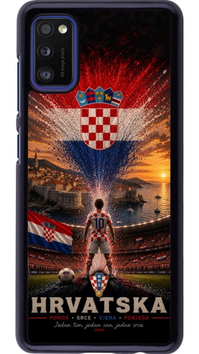 Samsung Galaxy A41 Case Hülle - Fussball Kroatien splash 2026