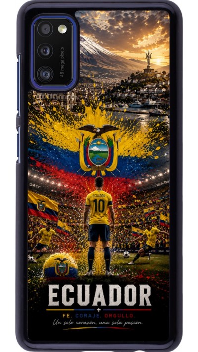 Samsung Galaxy A41 Case Hülle - Fussball Ecuador splash 2026