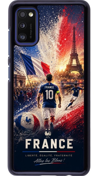Samsung Galaxy A41 Case Hülle - Fussball Frankreich splash 2026