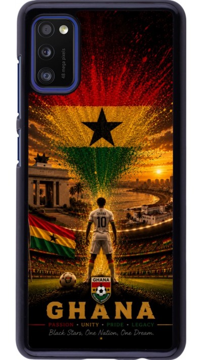Samsung Galaxy A41 Case Hülle - Fussball Ghana splash 2026