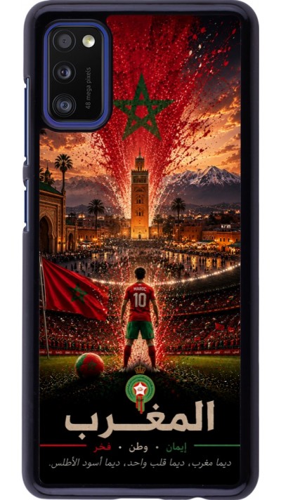 Samsung Galaxy A41 Case Hülle - Fussball Marokko splash 2026