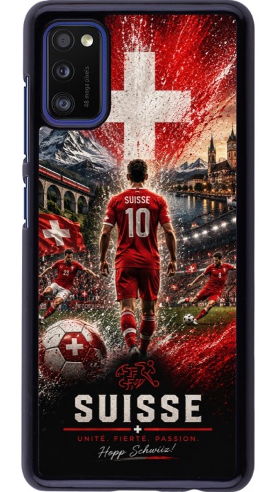 Samsung Galaxy A41 Case Hülle - Fussball Suisse splash 2026