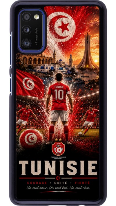 Samsung Galaxy A41 Case Hülle - Fussball Tunesien splash 2026