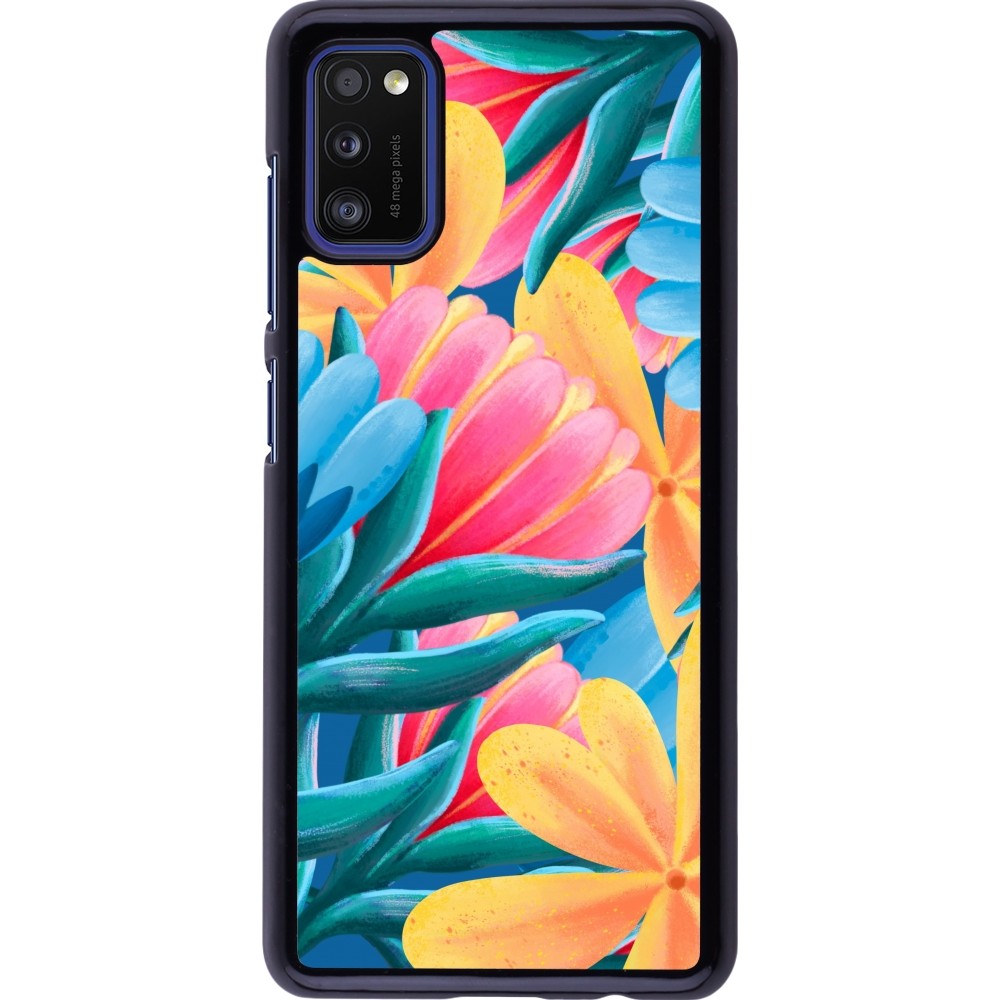 Samsung Galaxy A41 Case Hülle - Spring 23 colorful flowers