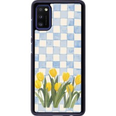 Samsung Galaxy A41 Case Hülle - Blue vichy tulips 2026
