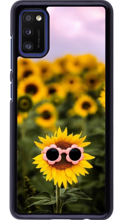 Samsung Galaxy A41 Case Hülle - Sunflower with glasses 2026