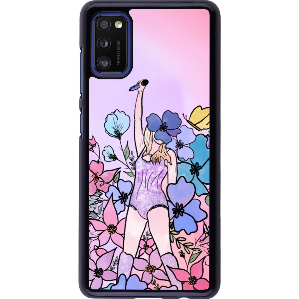 Samsung Galaxy A41 Case Hülle - Taylor Swift Sketch - Pink