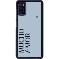 Samsung Galaxy A41 Case Hülle - Valentine 2024 mucho amor azul