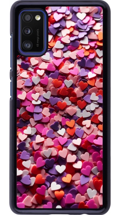 Samsung Galaxy A41 Case Hülle - Valentin 2025 Konfetti