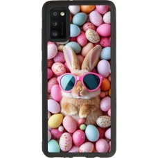 Samsung Galaxy A41 Case Hülle - Silikon schwarz Easter 2026 Rabbit fun