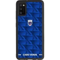 Samsung Galaxy A41 Case Hülle - Silikon schwarz Kap Verde 2026 personalisierbares Fussballtrikot