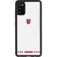 Samsung Galaxy A41 Case Hülle - Silikon schwarz Jordanien 2026 personalisierbares Fussballtrikot