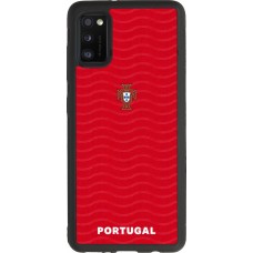 Samsung Galaxy A41 Case Hülle - Silikon schwarz Portugal 2026 personalisierbares Fussballtrikot