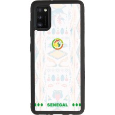 Samsung Galaxy A41 Case Hülle - Silikon schwarz Senegal 2026 personalisierbares Fussballtrikot
